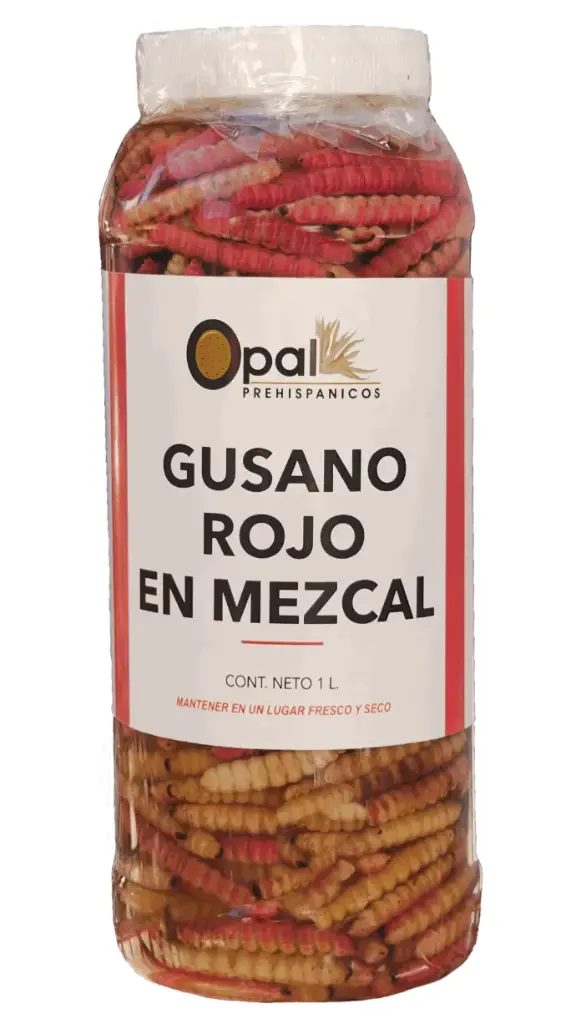 Gusano Rojo De Maguey en Mezcal / Litro