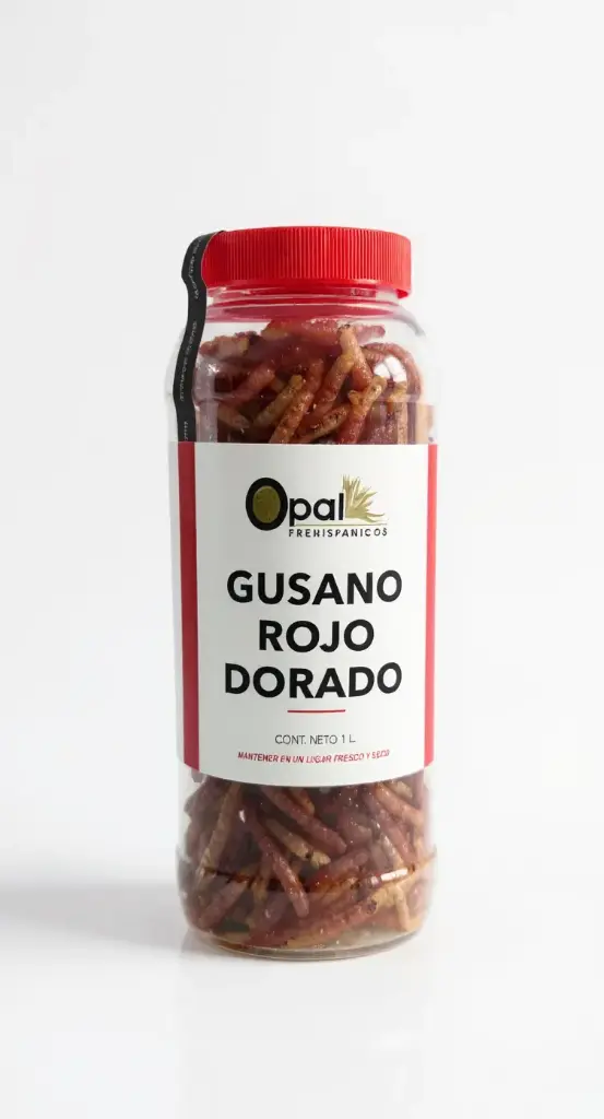 Gusano Rojo De Maguey Dorado por Litro