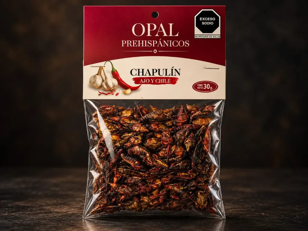 Bolsa De Chapulín chile y ajo 30 g