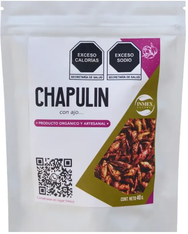 Bolsa De Chapulín Ajo 40 g