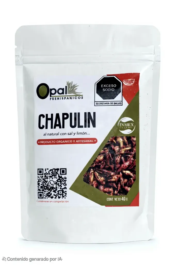 Bolsa De Chapulín Limón Y Sal 40 G