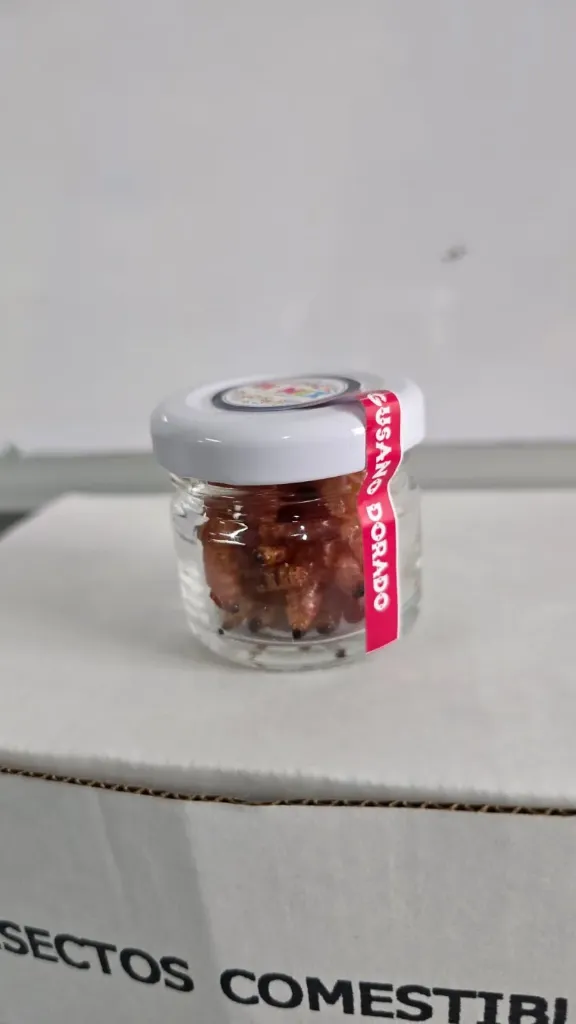 Frasco Gusano Rojo Dorado 1 oz