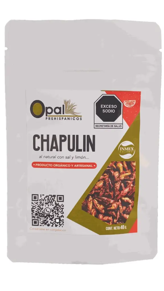 Bolsa De Chapulín Limón Y Sal 40 G