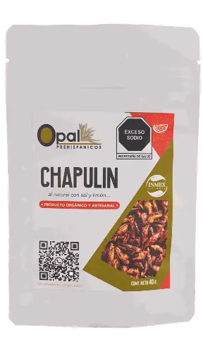 Bolsa De Chapulín Limón Y Sal 40 G